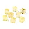 Natural Lemon Quartz Cube Beads PW-WGA95C5-01-1