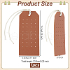 Imitation Leather Earring Organizer Display Cards EDIS-WH0022-34C-2