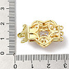 Rack Plating Brass Pave Cubic Zirconia Box Clasps KK-E084-26G-3