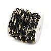 Rack Plating Acrylic & CCB Plastic Chain CHAC-H001-01G-3