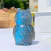 Natural Labradorite Carved Healing Owl Figurines PW-WG54127-01-3