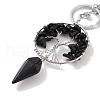 Natural & Synthetic Gemstone Keychain KEYC-K022-01P-3