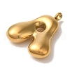 Ion Plating(IP) 304 Stainless Steel Pendants STAS-M017-08G-01-2