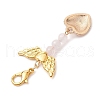 Valentine's Day Alloy Enamel Pendant Decoraton HJEW-JM02028-01-5