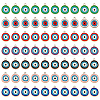 DICOSMETIC 70Pcs 7 Colors CCB Plastic Enamel Pendants CCB-DC0001-04-1