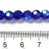 Electroplate Transparent Glass Beads Strands EGLA-A035-T6mm-L06-4