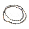 Electroplate Transparent Glass Beads Strands EGLA-L044-A-HP04-3