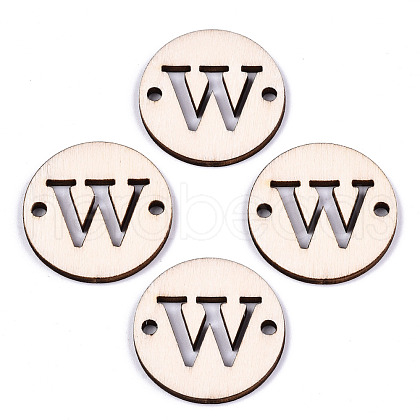 Unfinished Natural Poplar Wood Links Connectors WOOD-S045-140B-01W-1