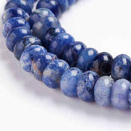 Natural Sodalite Beads Strands G-J359-07-5x8mm-1