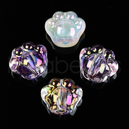Transparent Acrylic Beads TACR-P004-01-1