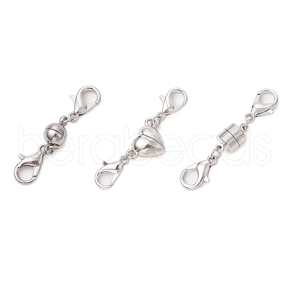 3Pcs 304 Stainless Steel Magnetic Clasps Converter PALLOY-JF03459-1