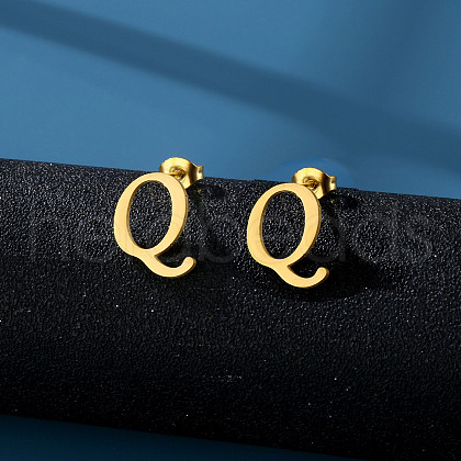 201 Stainless Steel Stud Earrings WG24A34-17-1