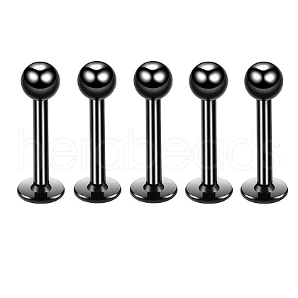 304 Stainless Steel Round Internally Threaded Labrets for Women Men WG9B6EB-15-1