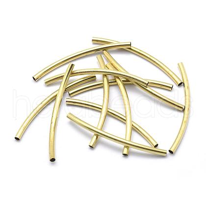 Brass Tube Beads KK-A143-35C-C-RS-1