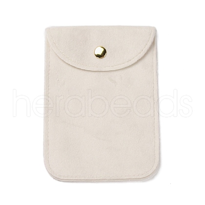 Velvet Jewelry Storage Pouches with Snap Button for Bracelets Necklaces Earrings ABAG-P013-01F-1