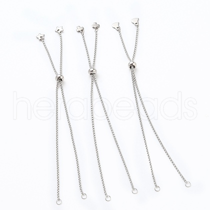 Tarnish Resistant 304 Stainless Steel Slider Bracelets Making AJEW-JB00784-1