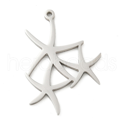 201 Stainless Steel Pendants STAS-R133-01P-04-1