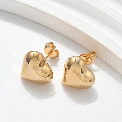 304 Stainless Steel Stud Earrings for Women EJEW-A130-04G-1