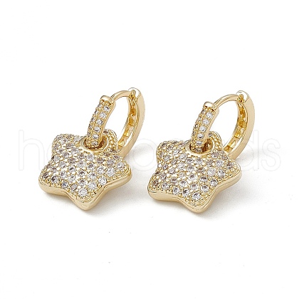 Rack Plating Brass Hoop Earrings for Women EJEW-A088-19G-1