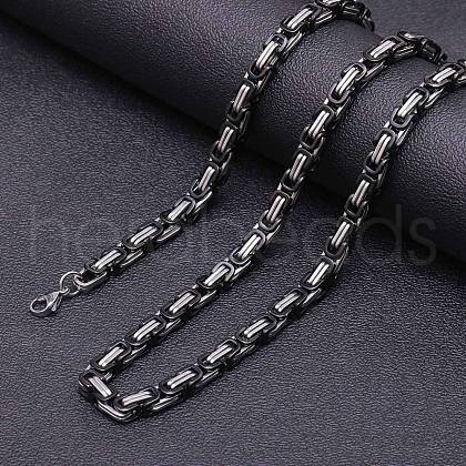 Stainless Steel Byzantine Chains Necklaces for Men FS-WG56795-124-1