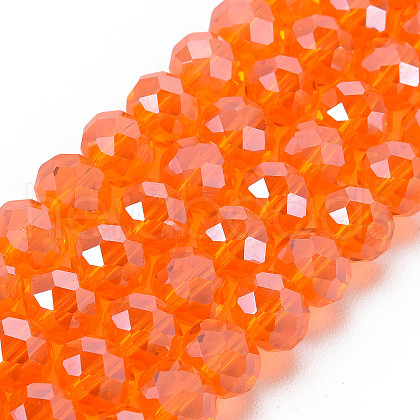 Electroplate Glass Beads Strands EGLA-A044-T1mm-A25-1