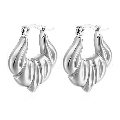 304 Stainless Steel Hoop Earring for Women QJ8091-02-1