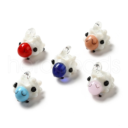 Handmade Lampwork Pendants LAMP-G156-19-1