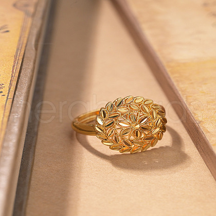 Brass Adjustable Finger Rings for Women FS-WG2B5D6-04-1