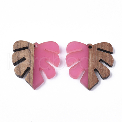 Resin & Walnut Wood Pendants RESI-S358-24D-1