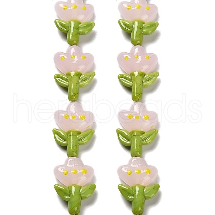 Handmade Lampwork Beads Strands LAMP-A005-03E-1