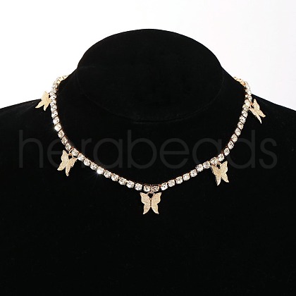 1pc Alloy Butterfly Pendant Necklaces WG64711-02-1