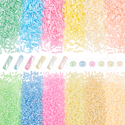   6000Pcs 12 Style Glass Seed Beads SEED-PH0002-13-1