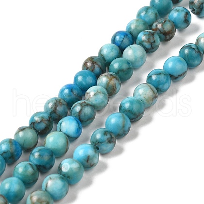 Natural Dyed White Jade Beads Strands G-M402-C02-02-1