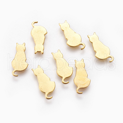 Alloy Kitten Cabochons PALLOY-WH0051-01G-06-1