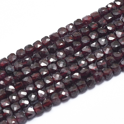 Natural Garnet Beads Strands G-D0003-B09-1