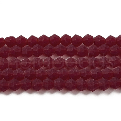 Imitate Austrian Crystal Frosted Glass Beads Strands EGLA-A039-T2mm-MD27-1