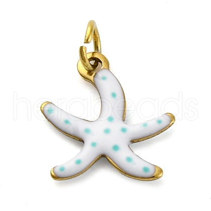 304 Stainless Steel Enamel Charms STAS-E550-40G-03-1