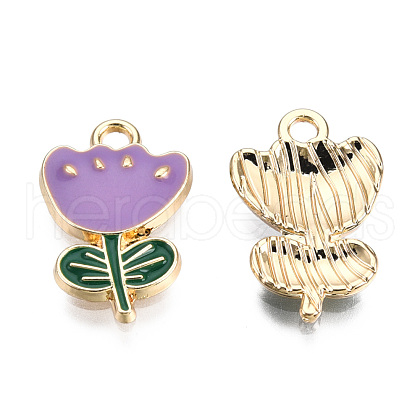 Eco-Friendly Zinc Alloy  Pendants ENAM-R051-07-02G-NR-1