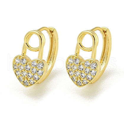Brass Hoop Earrings EJEW-C112-03G-1