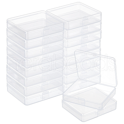 Plastic Bead Containers with Hinged Lid AJEW-WH0479-92B-1