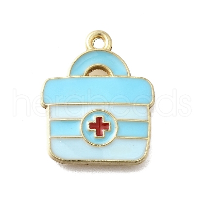 Medical Theme Alloy Enamel Pendants FIND-G090-02B-02-1