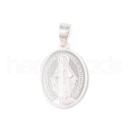 999 Fine Silver Religious Medal Pendants STER-C006-02S-1