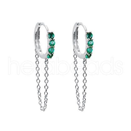 S925 Sterling Silver Circle Hoop Earrings TY5498-4-1
