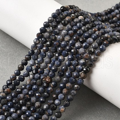 Natural Sapphire Beads Strands G-G259-D06-4mm-1