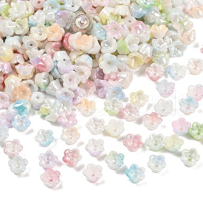 ABS Plastic Bead Caps KY-P021-02B-M-1