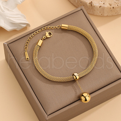 Fashionable 304 Stainless Steel Charm Bracelets FS-WG82355-02-1