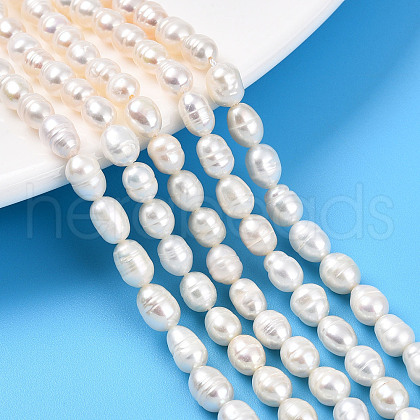 Natural Cultured Freshwater Pearl Beads Strands PEAR-N012-05Y-1