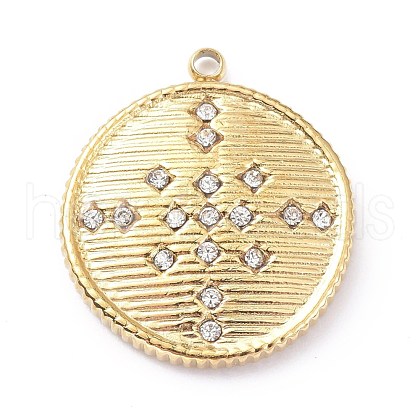Ion Plating(IP) 304 Stainless Steel Pendants STAS-O150-06G-1