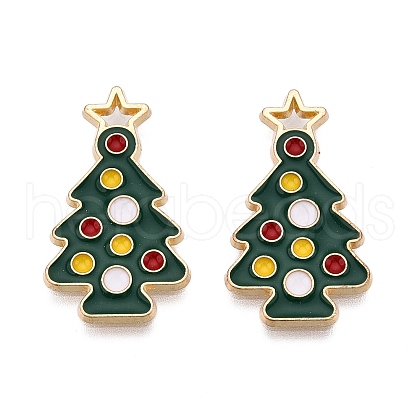 Rack Plating Alloy Enamel Pendants ENAM-T011-150-1