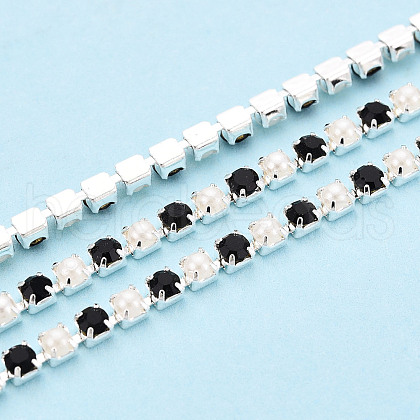 Iron Rhinestone Cup Chains CH-N005-02A-1